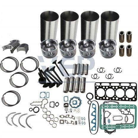 Yanmar 4D94LE 4D94E Rebuild Kit for Komatsu FD20-30 Forklift D20 D21 B ...