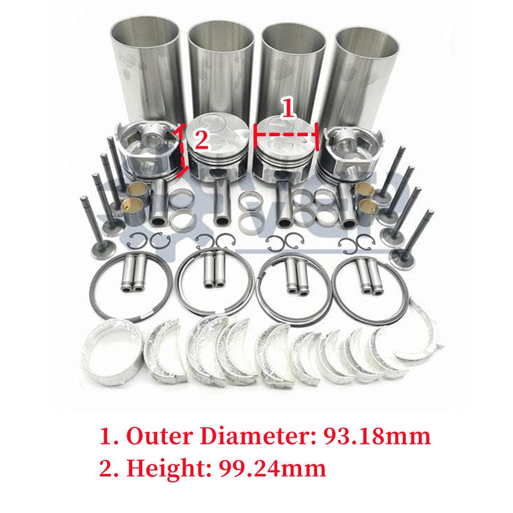 4D94 4D94-2 Engine Rebuild Kit For Komatsu PW60-1 EG30-3 EC35V Excavat ...